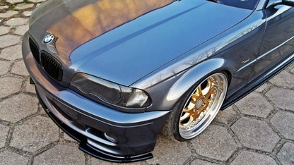 Front Ansatz V.1 für BMW 3er E46 M Paket COUPE schwarz matt