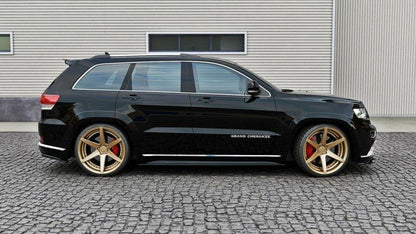 Seitenschweller Ansatz für Jeep Grand Cherokee WK2 Summit Facelift Carbon Look