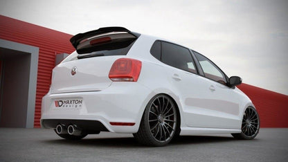 Spoiler CAP für VW POLO MK5 (R WRC LOOK) Carbon Look