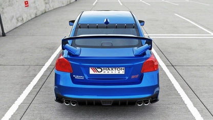 Heck Ansatz Flaps Diffusor für SUBARU WRX STI schwarz matt