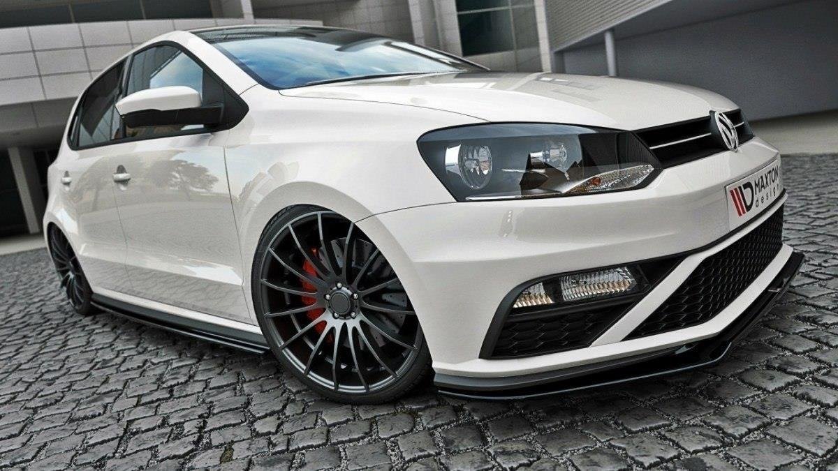 Front Ansatz für v.2 VW POLO MK5 GTI Facelift schwarz matt
