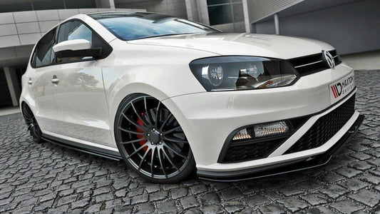 Front Ansatz für v.2 VW POLO MK5 GTI Facelift schwarz Hochglanz