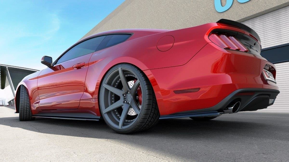 Seitenschweller Ansatz für Ford Mustang Mk6 Carbon Look