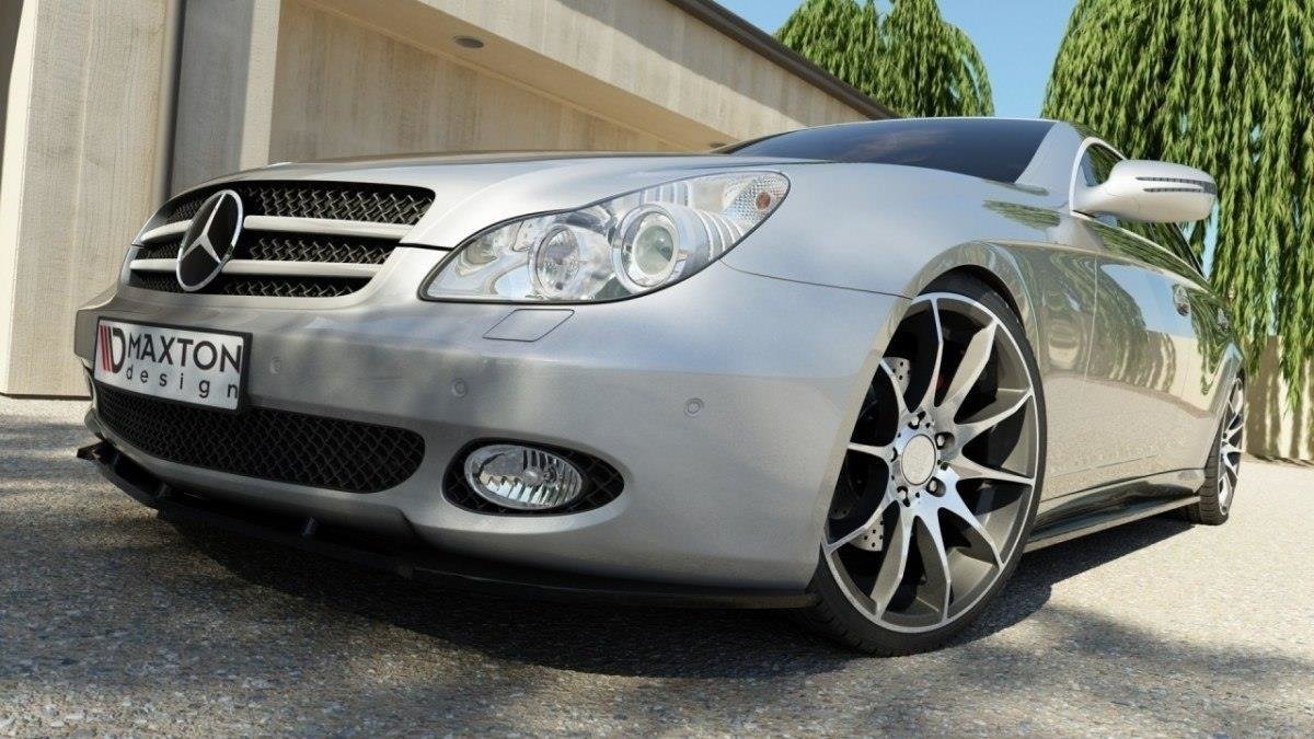 Seitenschweller Ansatz für MERCEDES CLS C219 schwarz matt