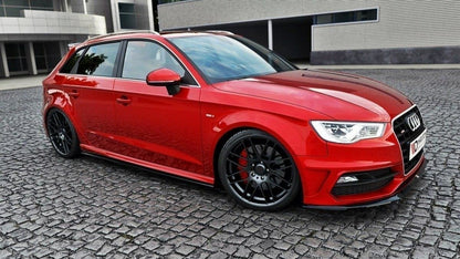 Seitenschweller Ansatz für Audi S3 / A3 S-Line 8V / 8V FL Sportback Carbon Look