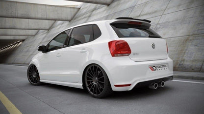 Spoiler CAP für VW POLO MK5 GTI / R-LINE schwarz Hochglanz