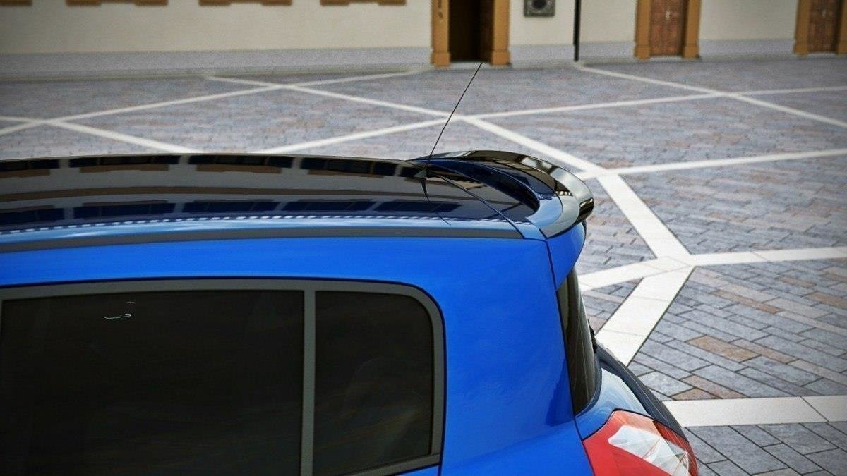 Spoiler CAP für RENAULT MEGANE II RS schwarz Hochglanz