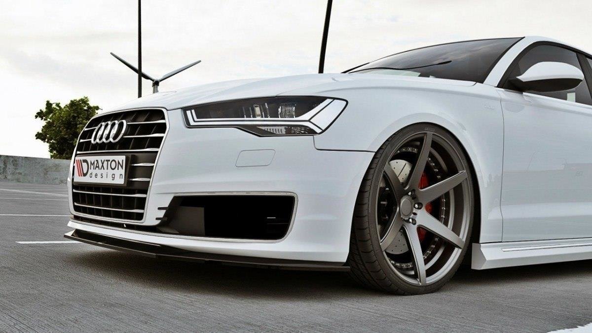 Front Ansatz für Audi A6 Ultra C7 FL schwarz Hochglanz