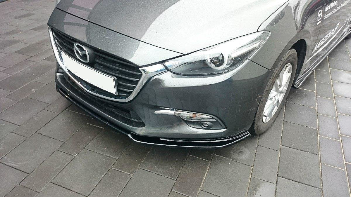 Front Ansatz für v.1 Mazda 3 BN (Mk3) Facelift Carbon Look