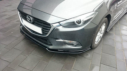 Front Ansatz für v.1 Mazda 3 BN (Mk3) Facelift Carbon Look