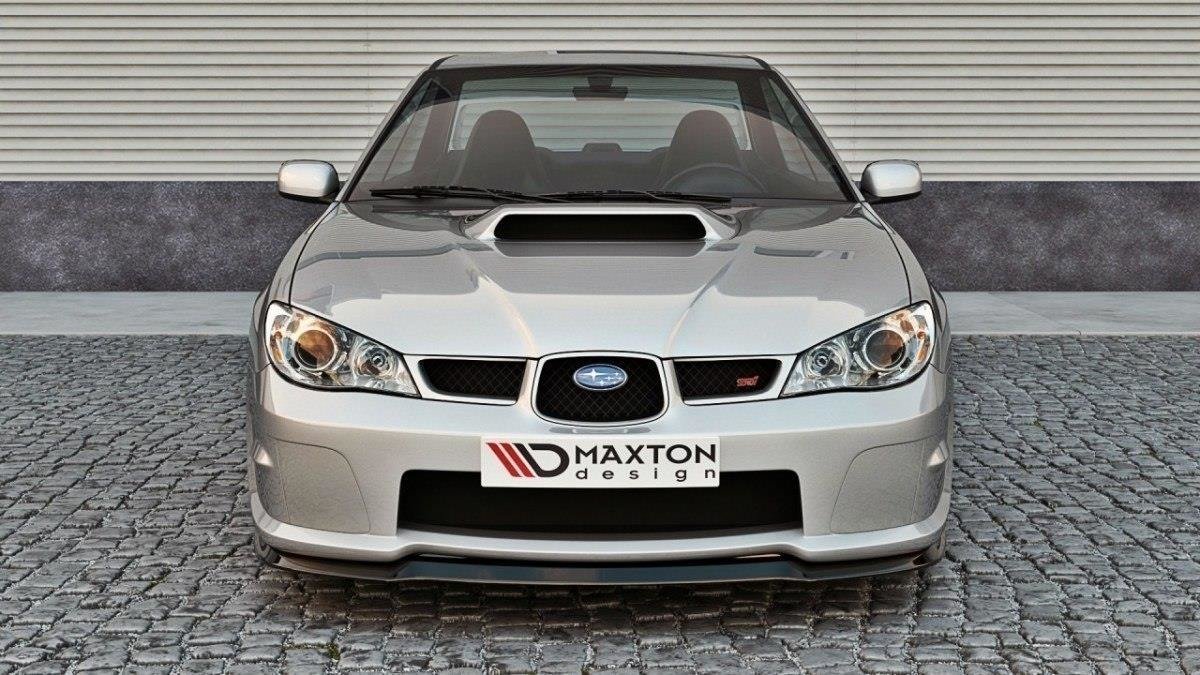Front Ansatz für Subaru Impreza WRX STI (HAWKEYE) schwarz Hochglanz