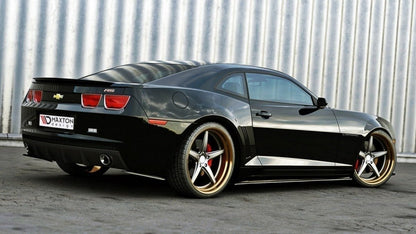 Seitenschweller Ansatz für CHEVROLET CAMARO V SS - US, EU VERSION (vor Facelift) schwarz matt