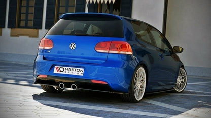 Heck Ansatz Flaps Diffusor für VW GOLF 6 R schwarz Hochglanz