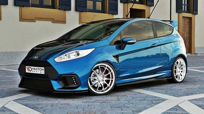 Front Ansatz für (Focus RS Look Stoßstange) Ford Fiesta Mk7 FL  Carbon Look
