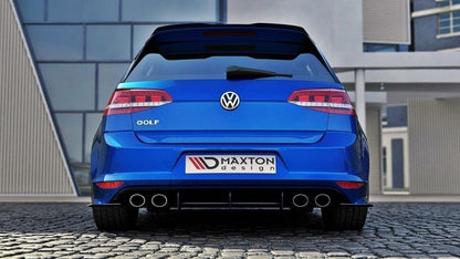 VW GOLF 7 R HATCHBACK Diffusor Heck Ansatz für Heckschürze für & Heck Ansatz Flaps Diffusor für
