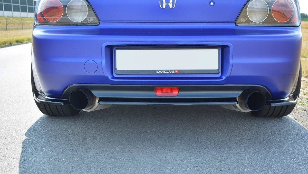 Mittlerer Diffusor Heck Ansatz für HONDA S2000 schwarz Hochglanz