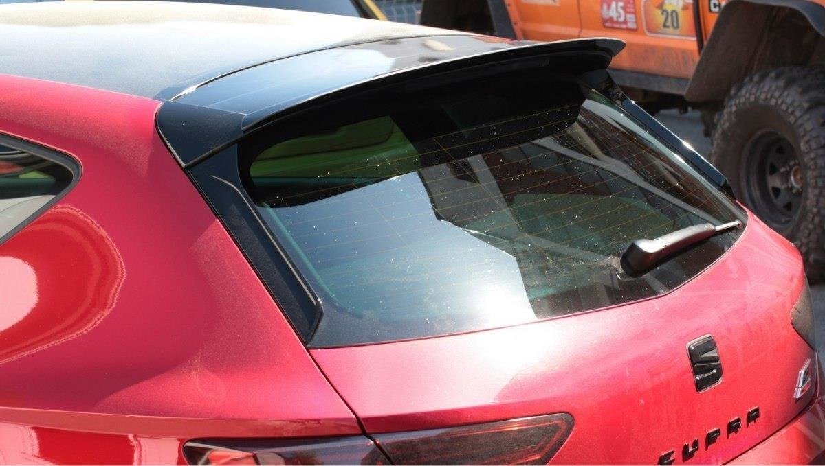 Spoiler CAP für Seat Leon Mk3 Cupra Facelift schwarz matt