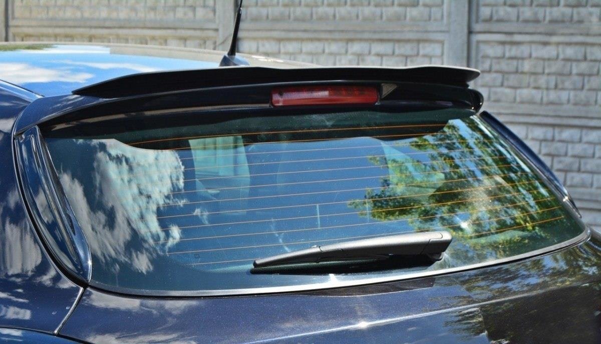 HECK SEITE Spoiler CAP für OPEL ASTRA H (FOR OPC / VXR) schwarz Hochglanz