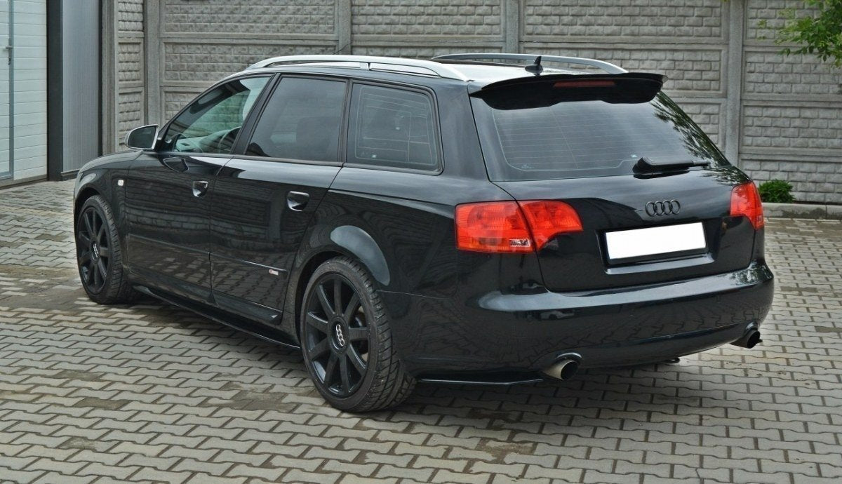 Seitenschweller Ansatz für Audi S4 / A4 / A4 S-Line B6 / B7  schwarz Hochglanz