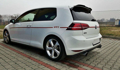 Spoiler CAP V.3 für Volkswagen Golf 7 / 7 Facelift R / R-Line / GTI  schwarz matt