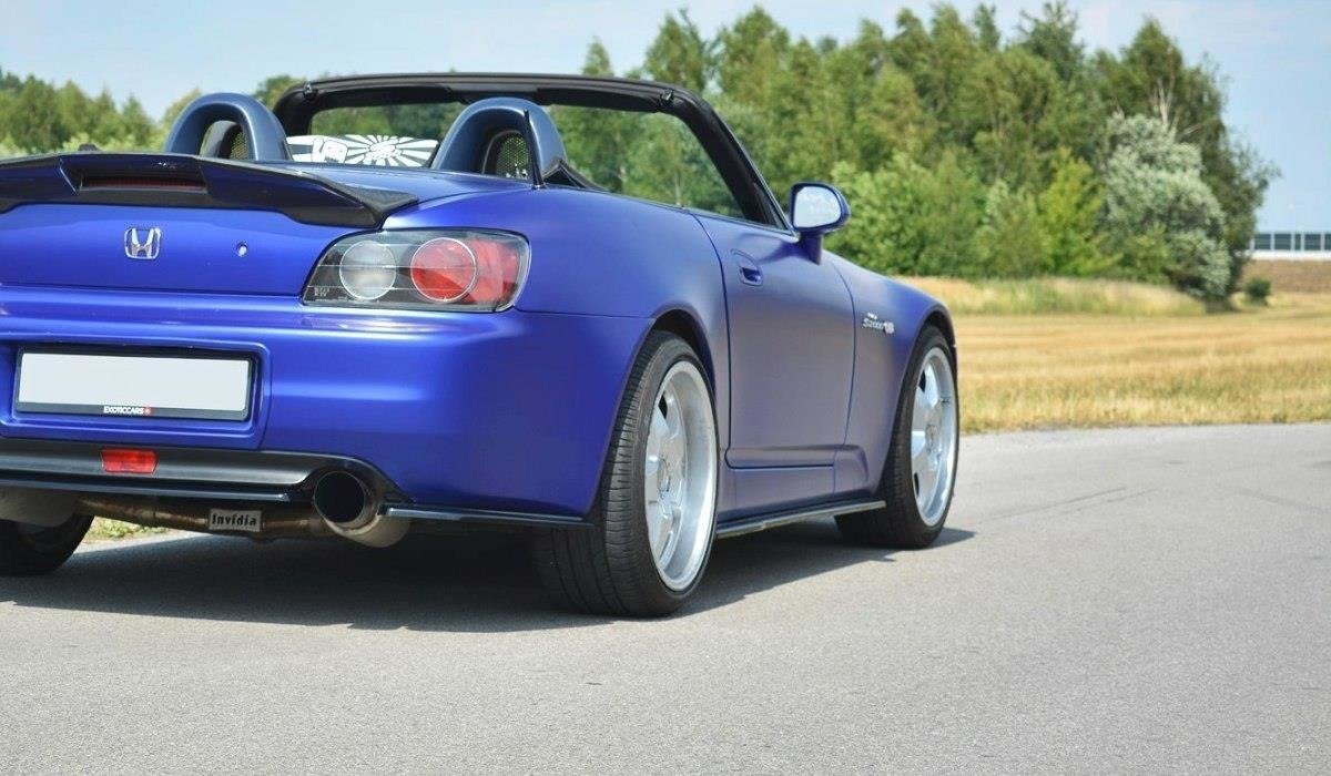 Heck Ansatz Flaps Diffusor für HONDA S2000 schwarz matt