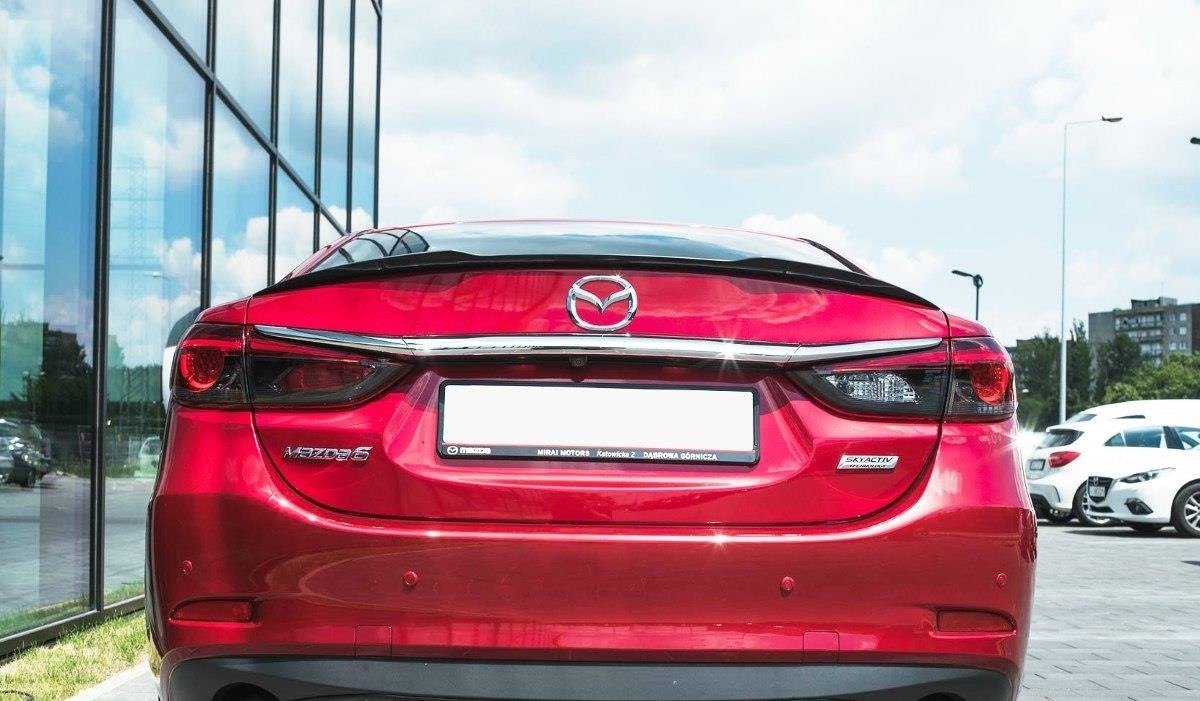 Spoiler CAP für Mazda 6 GJ (Mk3) Facelift Carbon Look