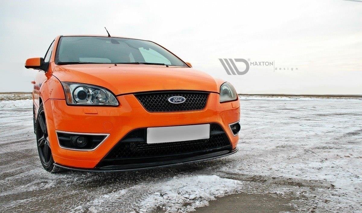 Front Ansatz V.2 für Ford Focus ST Mk2 schwarz Hochglanz
