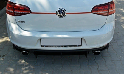 VW GOLF 7 GTI Diffusor Heck Ansatz für Heckschürze für & Heck Ansatz Flaps Diffusor für