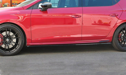 Seitenschweller Ansatz für v.1 Seat Leon Mk3 Cupra/ FR Facelift Carbon Look
