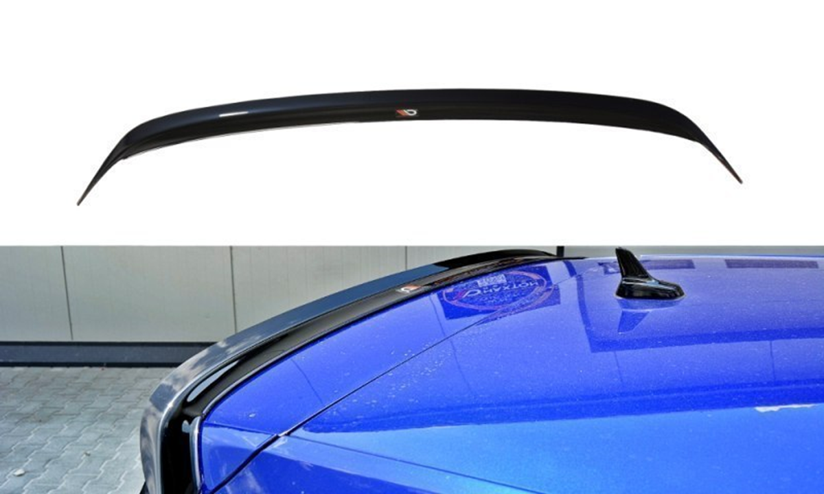 Spoiler CAP V.1 für Volkswagen Golf 7 / 7 Facelift R / R-Line / GTI  schwarz Hochglanz
