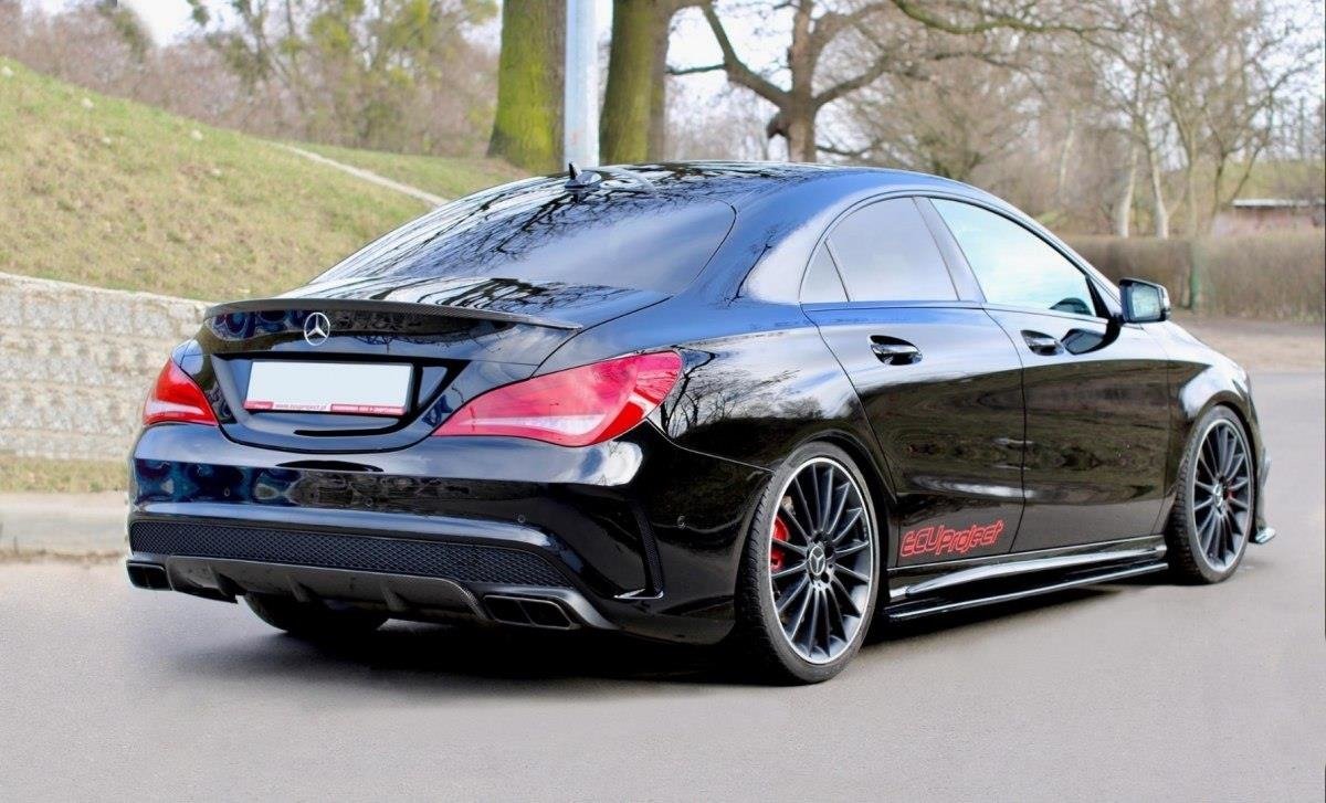 Seitenschweller Ansatz für MERCEDES CLA 45 AMG C117/A45 AMG W176 (vor Facelift) Carbon Look