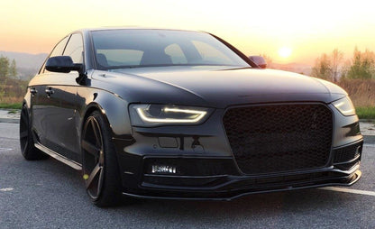 Front Ansatz V.2 für Audi S4 / A4 S-Line B8 FL schwarz matt