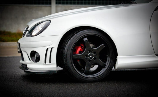 Front Ansatz für MERCEDES SLK R170 FÜR AMG 204 STOßSTANGE Carbon Look