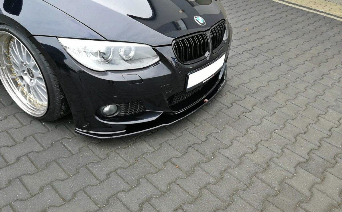 Front Ansatz V.1 für BMW 3er E92 M Paket FACELIFT schwarz matt