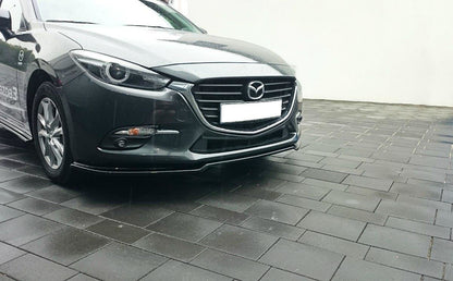 Front Ansatz für v.1 Mazda 3 BN (Mk3) Facelift Carbon Look