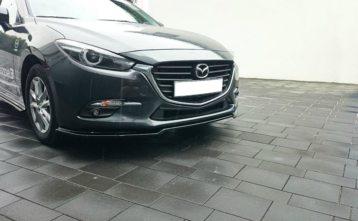 Front Ansatz für v.1 Mazda 3 BN (Mk3) Facelift schwarz matt