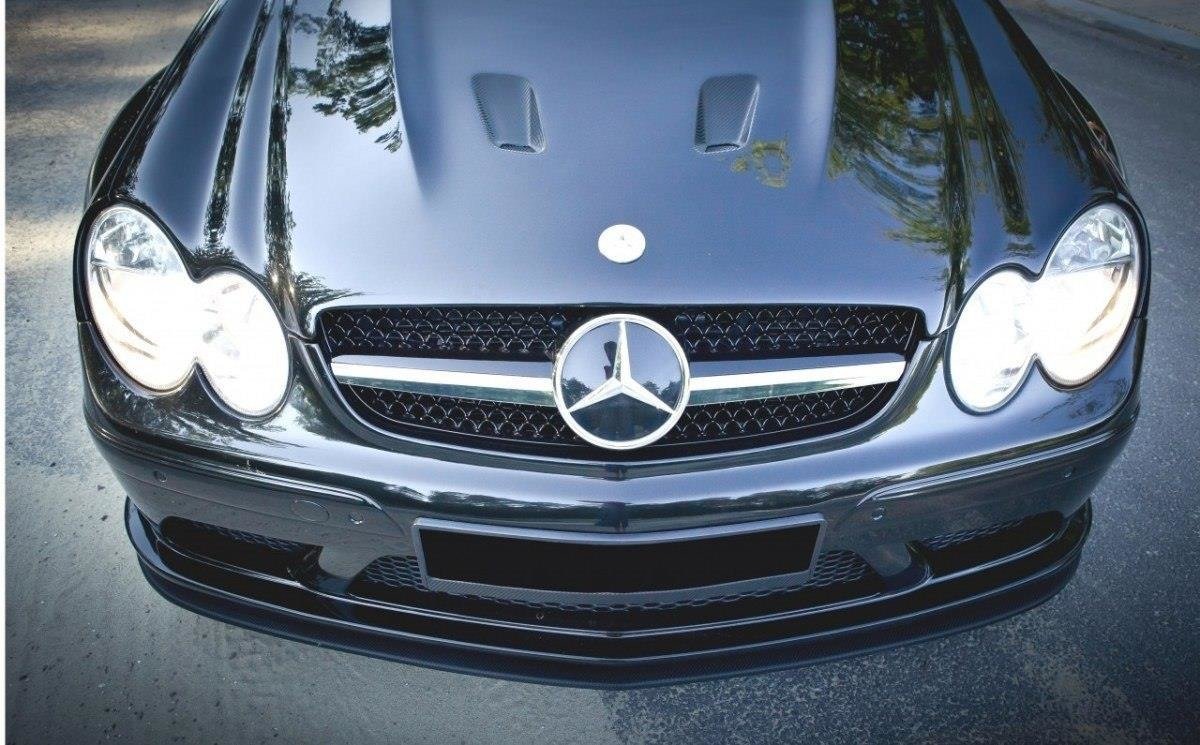 Front Ansatz für MERCEDES CLK W209 BLACK (SL BLACK SERIES LOOK) schwarz matt
