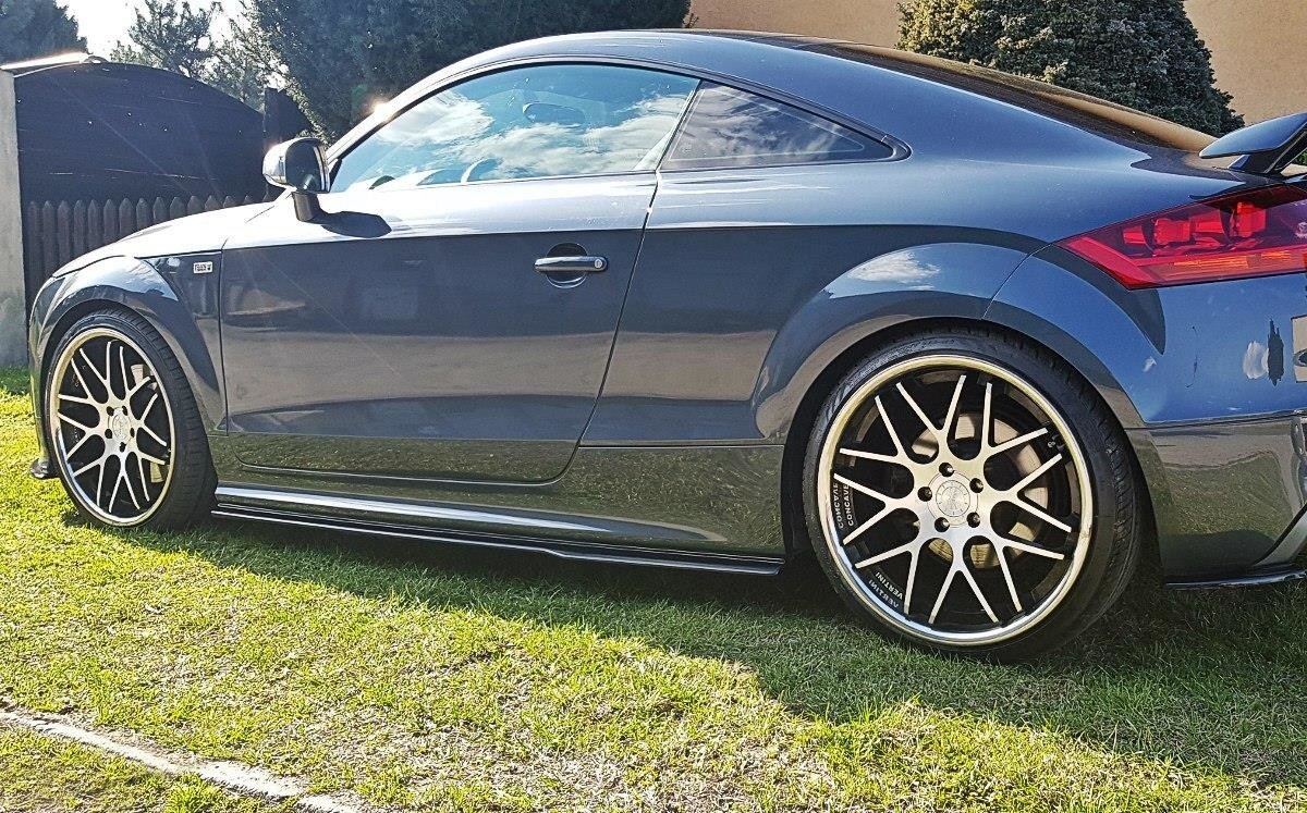 Seitenschweller Ansatz für Audi TT S / TT S-Line 8J  Carbon Look