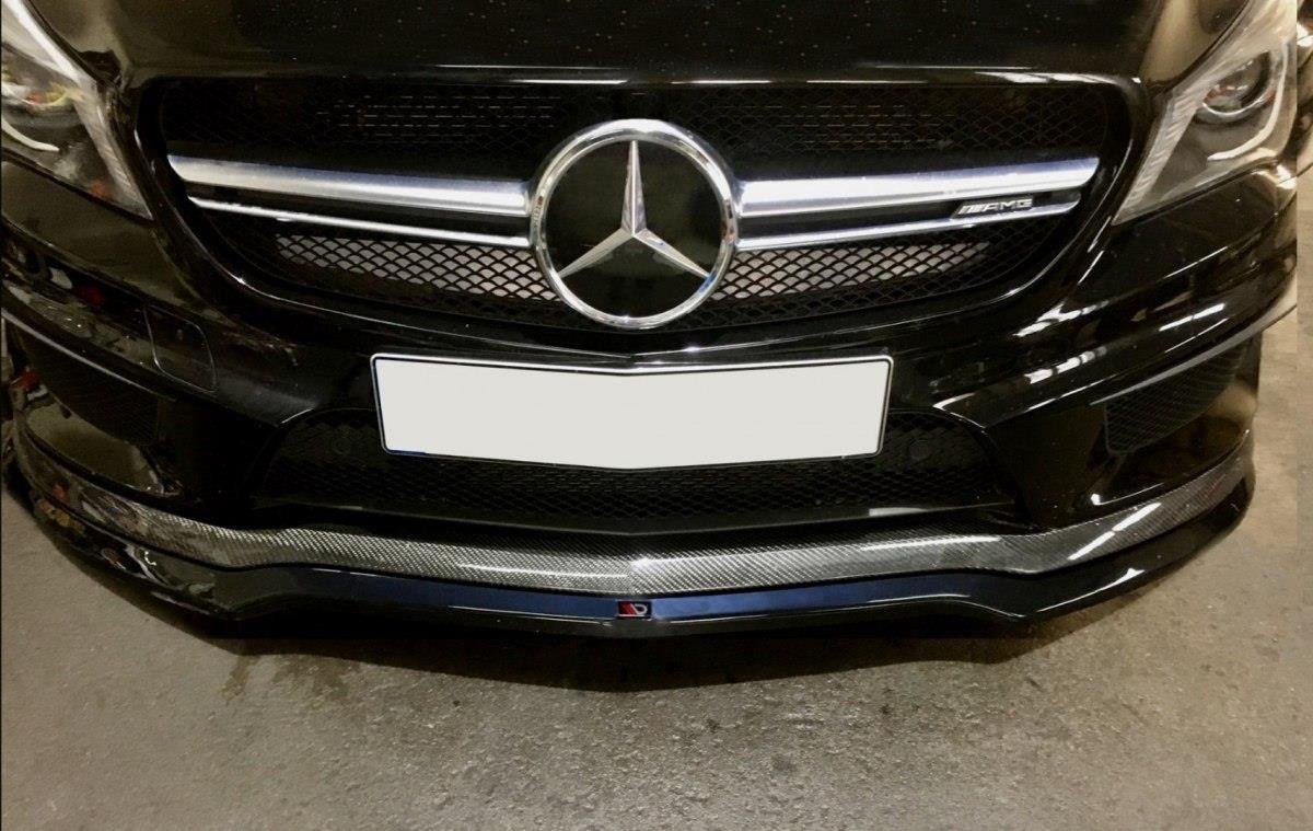 Front Ansatz für v.1 MERCEDES CLA 45 AMG C117 (vor Facelift) Carbon Look