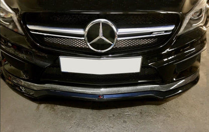 Front Ansatz für v.1 MERCEDES CLA 45 AMG C117 (vor Facelift) schwarz Hochglanz