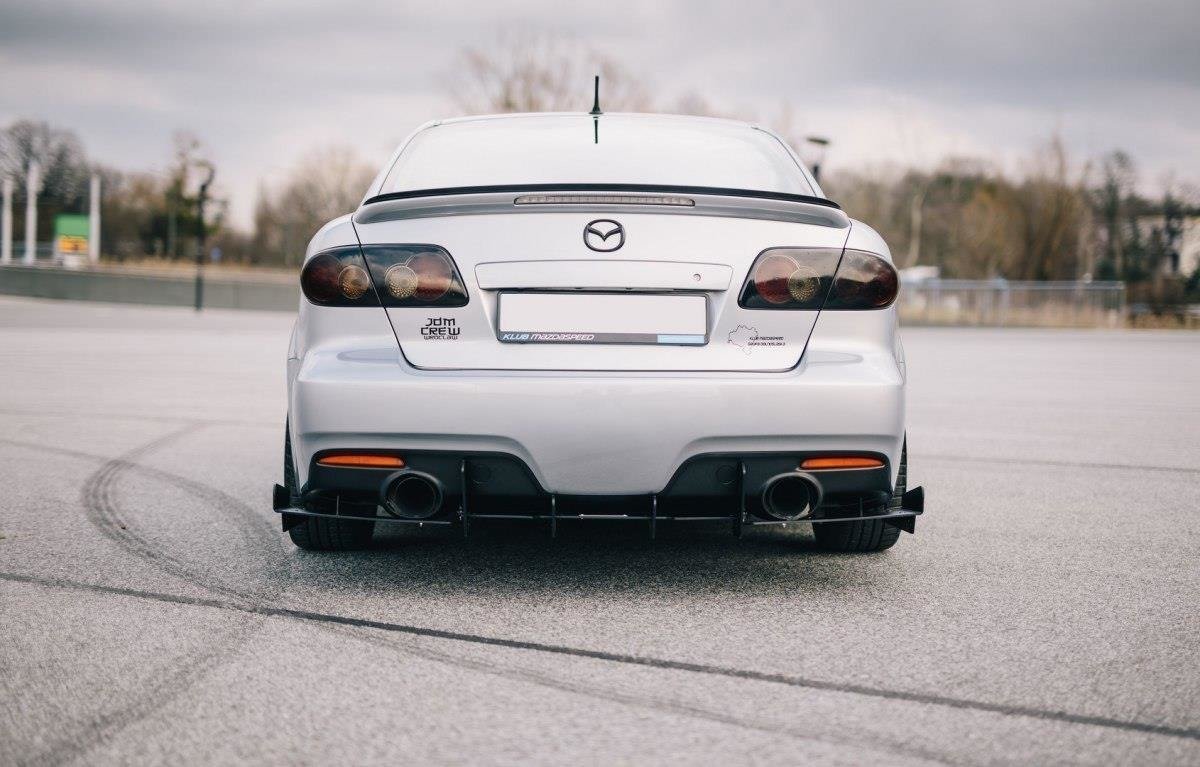 Diffusor Heck Ansatz für Heckschürze für Mazda 6 Mk1 MPS