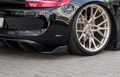 Heck Ansatz Flaps Diffusor für Porsche Cayman Mk2 981C
