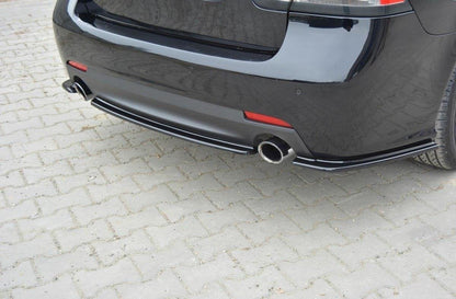 Mittlerer Diffusor Heck Ansatz für Saab 9-3 Aero Mk2 Facelift Carbon Look