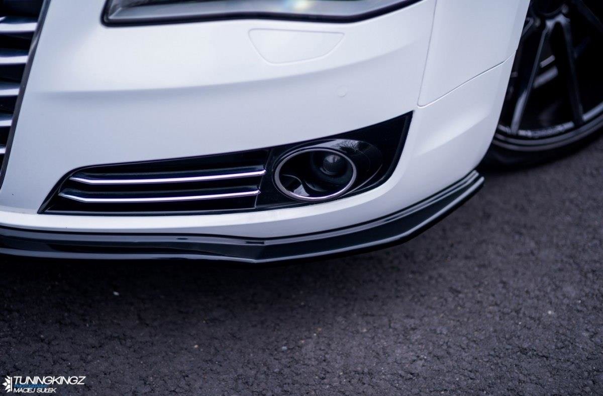 Front Ansatz V.1 für Audi A8 D4 schwarz Hochglanz