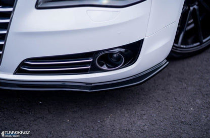 Front Ansatz V.1 für Audi A8 D4 schwarz Hochglanz