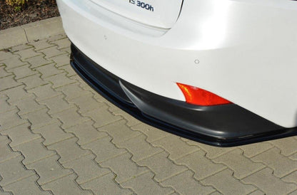Mittlerer Diffusor Heck Ansatz für Lexus IS Mk3 H  schwarz Hochglanz