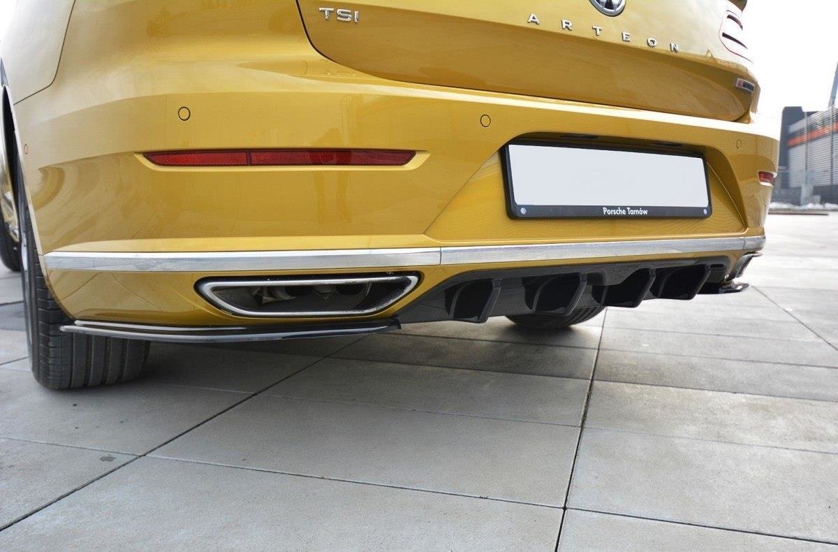 Heck Ansatz Flaps Diffusor für VW ARTEON schwarz Hochglanz