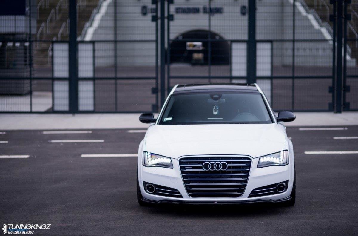 Front Ansatz V.1 für Audi A8 D4 Carbon Look