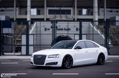 Seitenschweller Ansatz für Audi A8 D4 schwarz matt