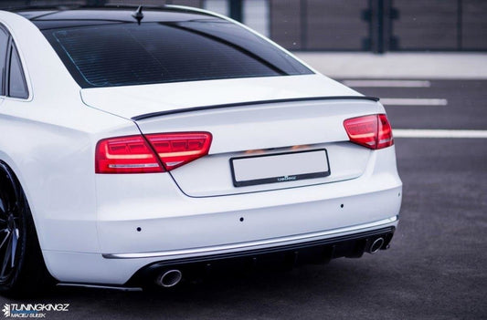 Spoiler CAP für Audi A8 D4 Carbon Look